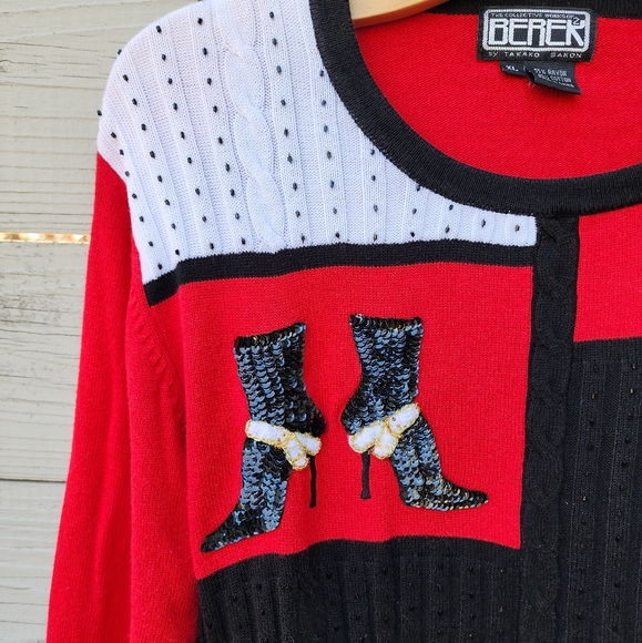 Berek Fab Fashion Beaded Cable Knit Sweater - Picture 2 of 9